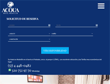 Tablet Screenshot of hotelacqua.com